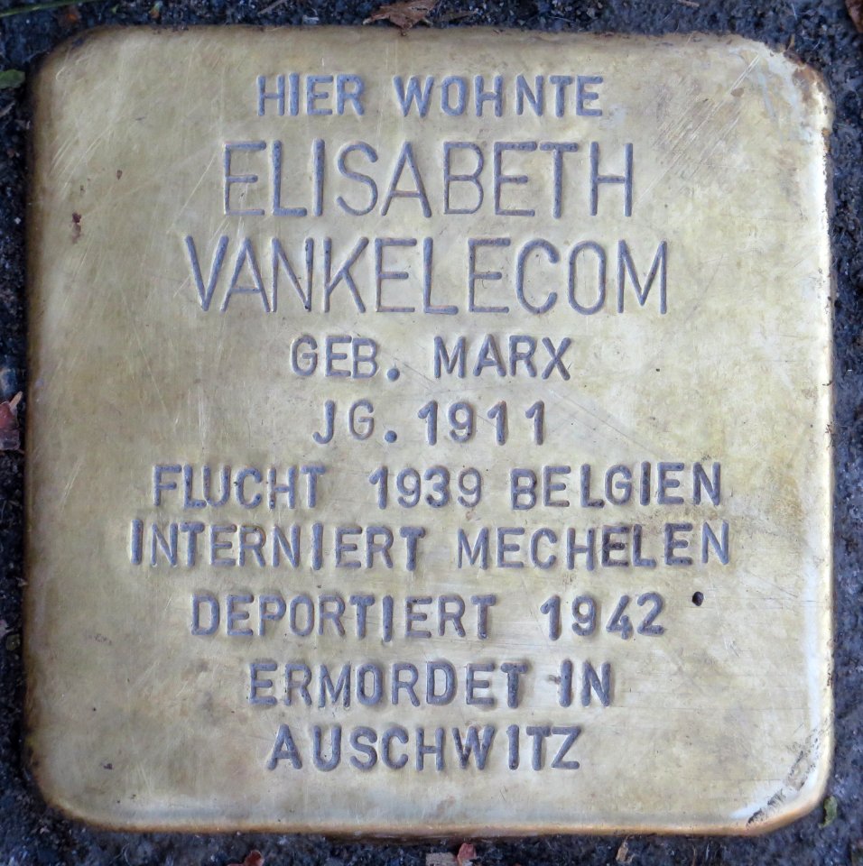 Witten Stolperstein Elisabeth Vankelecom