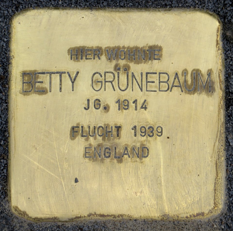 Witten Stolperstein Betty Grünebaum