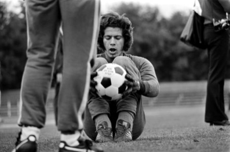 WK 74, training Brazilie keeper E Leao tijdens training, Bestanddeelnr 927-2955