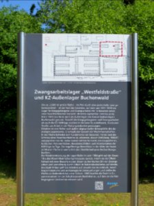 Witten KZ-Außenlager Infotafel Zwangsarbeiterlager