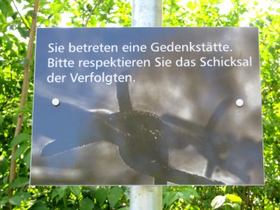 Witten KZ-Außenlager Hinweisschild