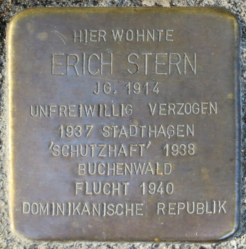 Witten Stolperstein Erich Stern