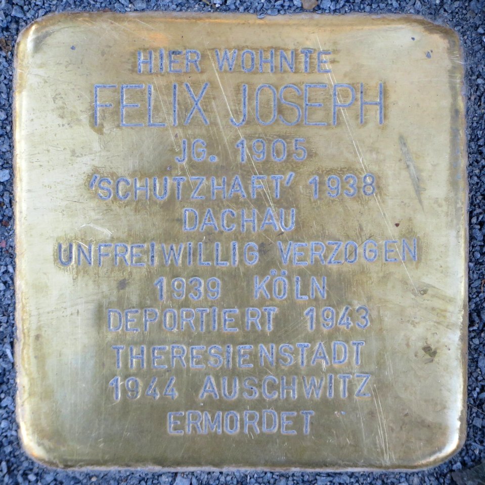 Witten Stolperstein Felix Joseph