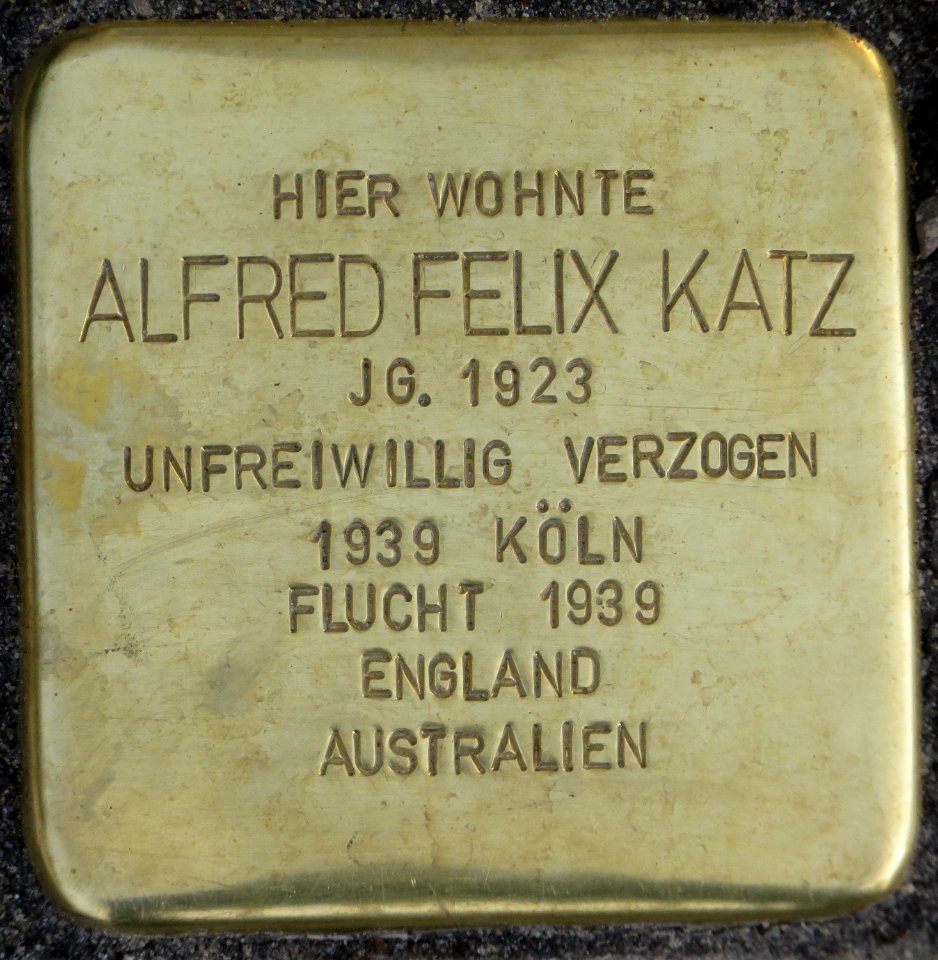 Witten Stolperstein Alfred Felix Katz