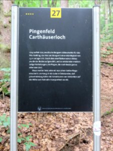 Witten Infotafel Pingenfeld Cartäuserloch