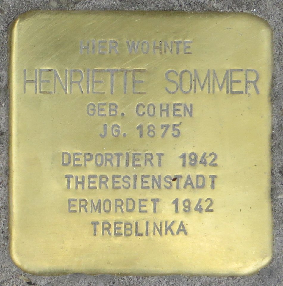 Witten Stolperstein Henriette Sommer
