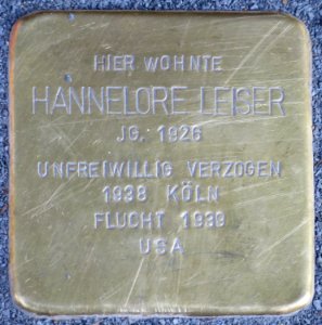 Witten Stolperstein Hannelore Leiser