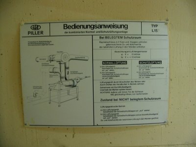 Witten Hochbunker Augustastraße Belüftung Anleitung