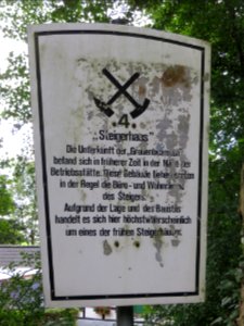 Witten Infotafel Steigerhaus