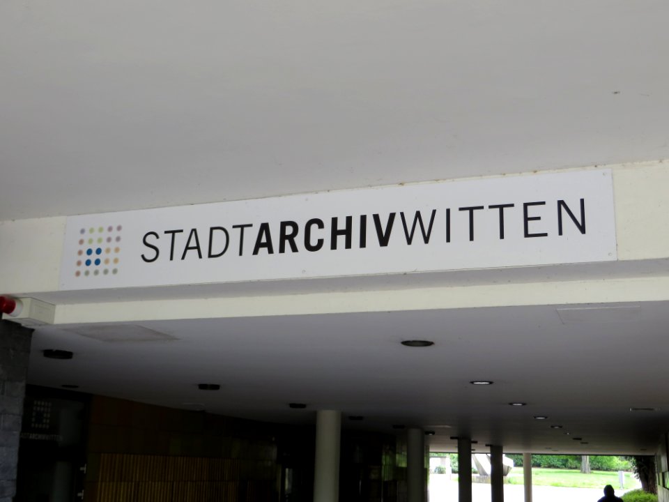 Witten Stadtarchiv Schriftzug