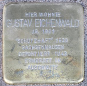 Witten Stolperstein Gustav Eichenwald