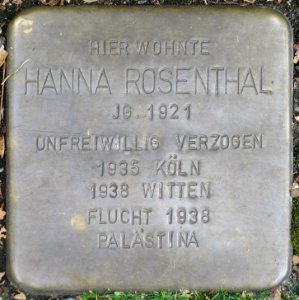 Witten Stolperstein Hanna Rosenthal