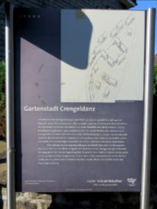 Witten Infotafel Gartenstadt Crengeldanz