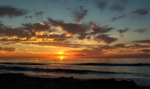 Sun dusk summer
