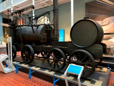 Wylam Dilly locomotive at the National Museum of Scotland