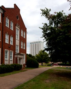 Wyly Tower from Robinson Hall 1