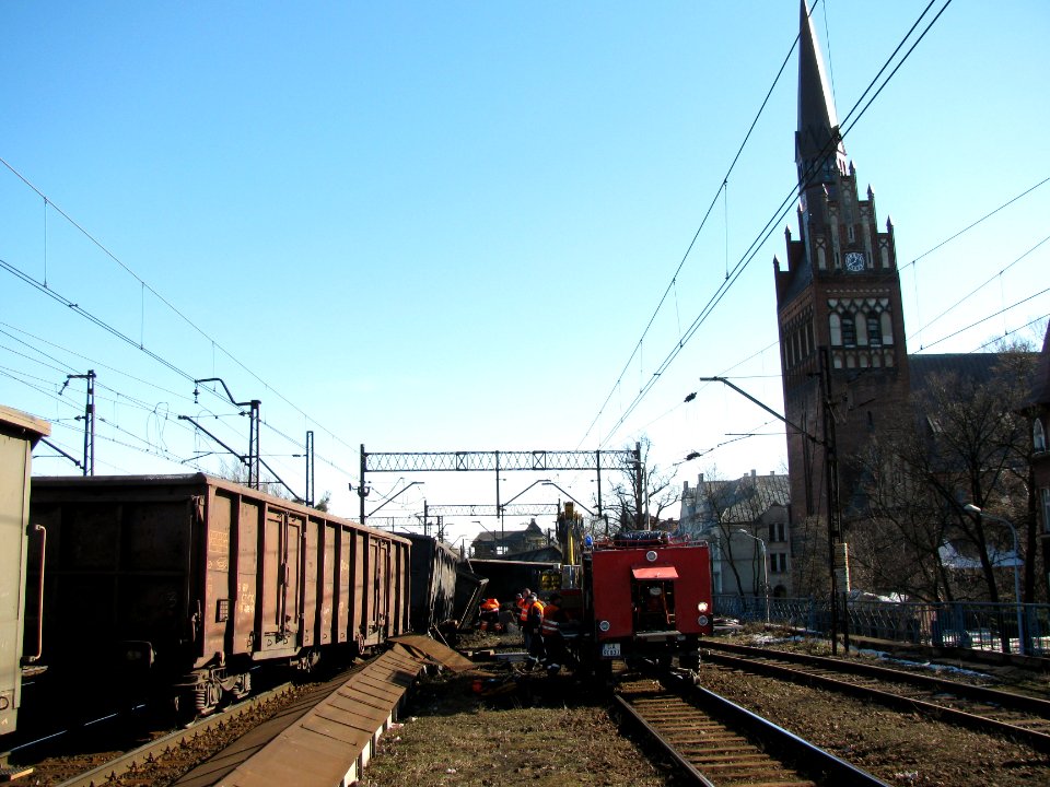 Wykolejenie pociągu towarowego 6 marca 2011 w Gdańsku Wrzeszczu