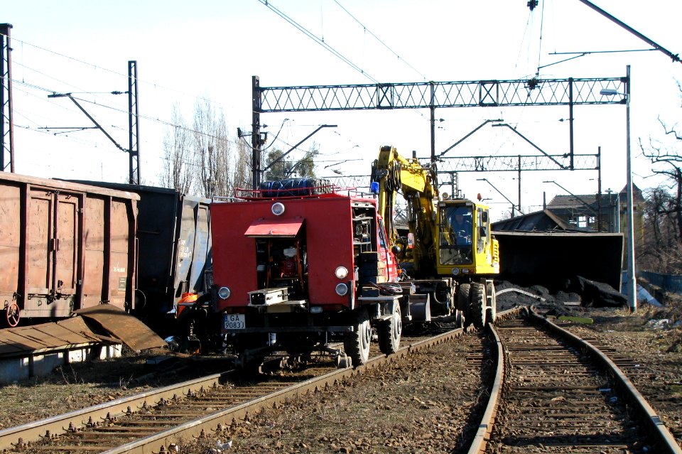 Wykolejenie pociągu towarowego - Gdańsk Wrzeszcz 6 marca 2011