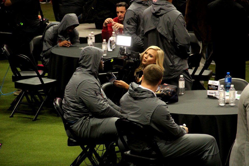 WZDX interview at College Football Playoff National Championship media day, Jan 2018