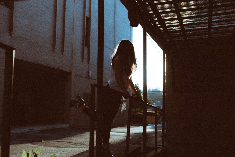 Outside people girl