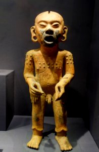 Xipe Totec, Veracruz, Mexico, 600-900 AD, ceramic, black tar - Princeton University Art Museum - DSC07127