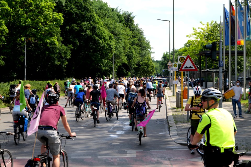 XR cycle demonstration Berlin Großer Stern to Rotes Rathaus 2020-06-17 11