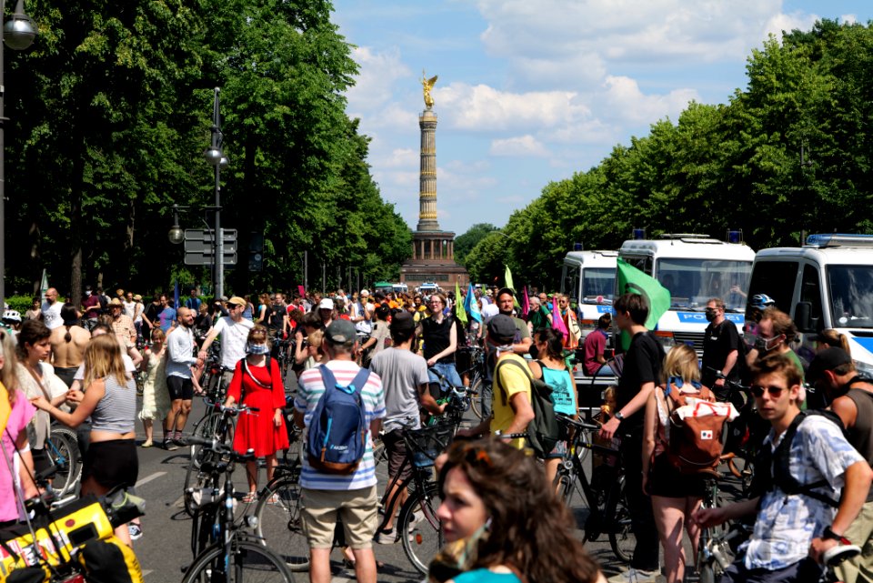 XR cycle demonstration Berlin Großer Stern to Rotes Rathaus 2020-06-17 05