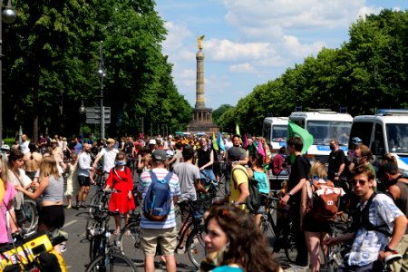 XR cycle demonstration Berlin Großer Stern to Rotes Rathaus 2020-06-17 05