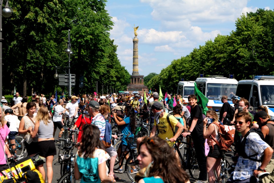 XR cycle demonstration Berlin Großer Stern to Rotes Rathaus 2020-06-17 06