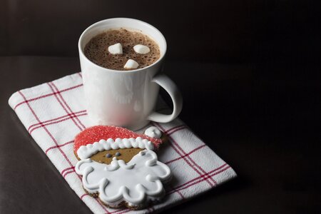 Cup hot chocolate photo