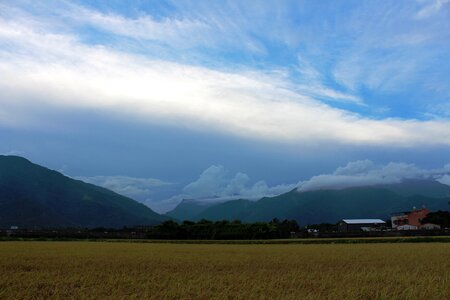 Landscape sky hill photo