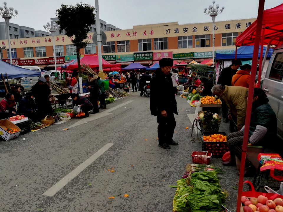Xiaoqingshan Farm Product Market, Puding County, Guizhou, China2