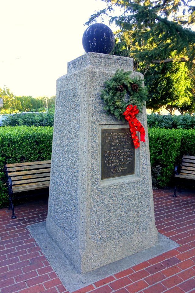 World War I monument - Sausalito, CA - DSC03294