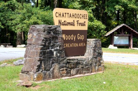 Woody Gap sign Sep 2015 photo