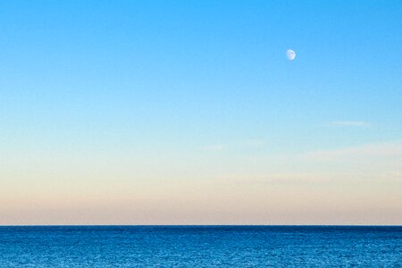 Sky blue ocean photo