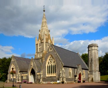 Woodvale Cemetery Chapels and Crematorium, off Lewes Road, Brighton (NHLE Code 1381673) (August 2014) (3)