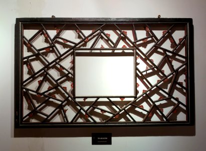 Wooden lattice - Sichuan University Museum - Chengdu, China - DSC06157