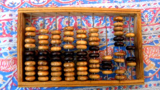 Wooden Iranian abacus - made in Nishapur 1