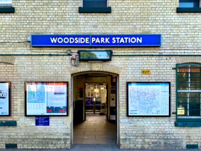 Woodside Park station bldg 2020 photo