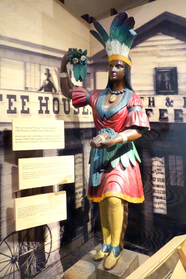 Wooden Indian from tobacco shop - Oakland Museum of California - DSC05128