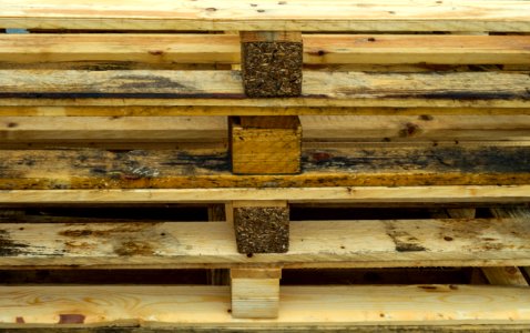 Wooden-pallets stacked 7 photo