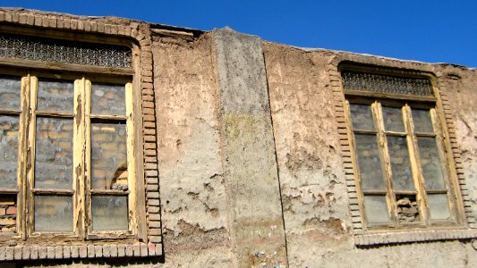 Wooden Door and old windows of House - South Ferdowsi st - Nishapur 7