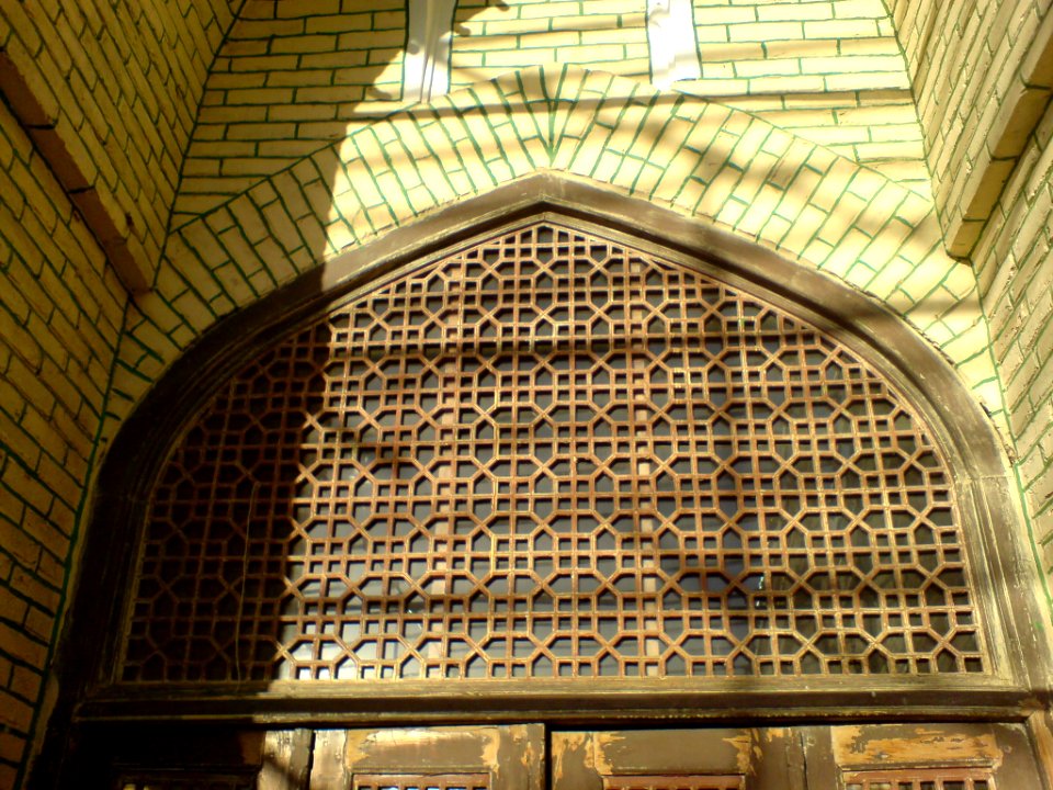 Wooden door of a part of nishapur grand mosque 3