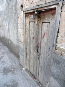Wooden door of an old house in nishapur 8