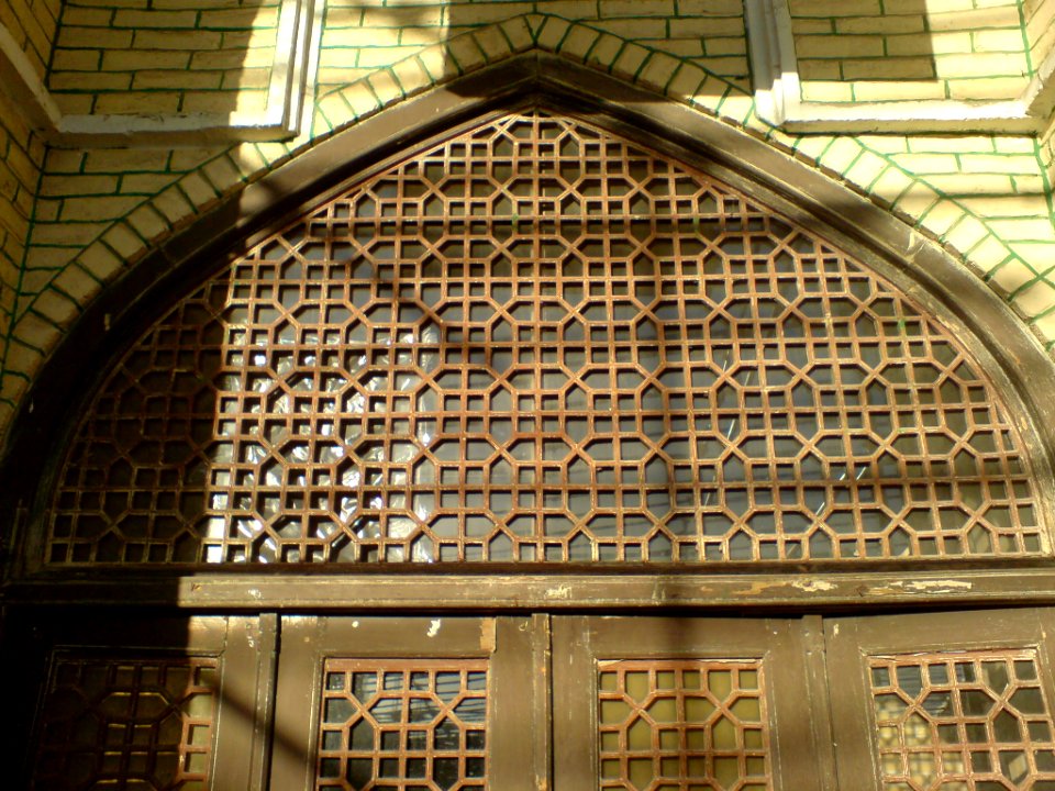 Wooden door of a part of nishapur grand mosque 2