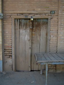 Wooden door in Arg ave - Nishapur