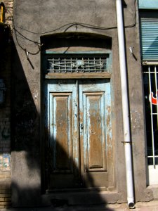 Wooden Door and old windows of House - South Ferdowsi st - Nishapur 2