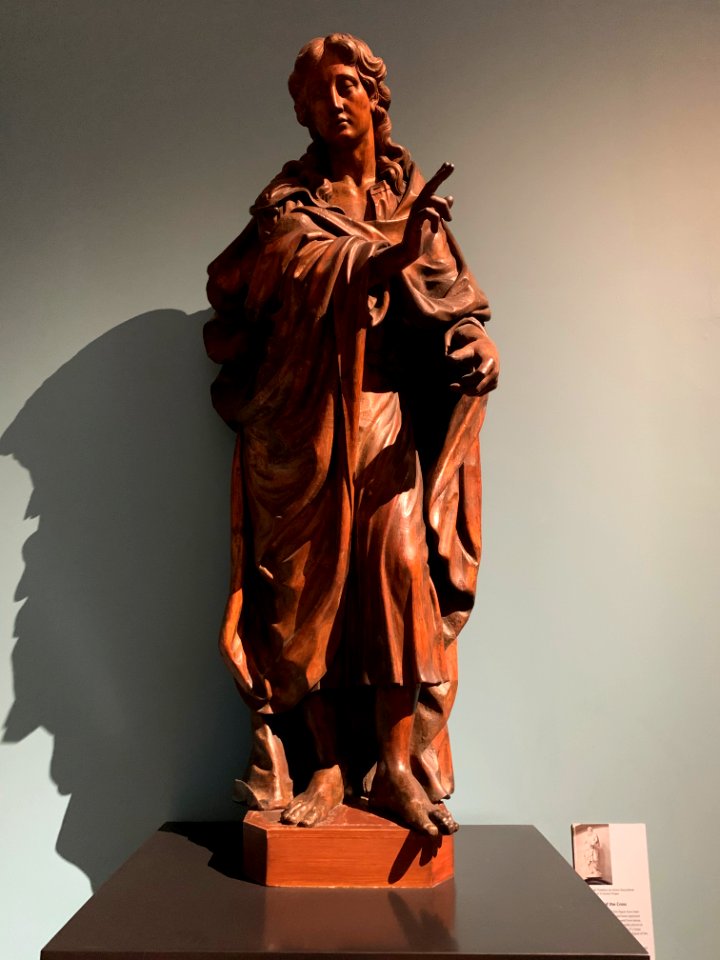 Wooden statue, National Museum of Scotland