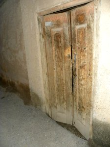 Wooden door of an old house in nishapur 6