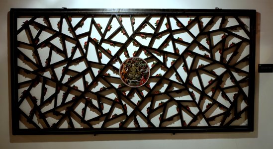 Wooden lattice - Sichuan University Museum - Chengdu, China - DSC06156